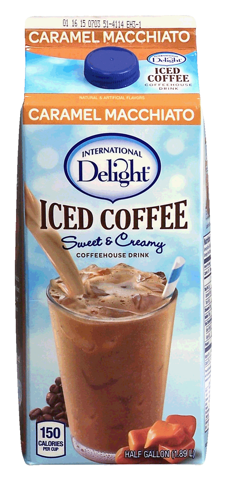 International Delight  caramel macchiato, iced coffee, sweet & creamy, coffeehouse drink Full-Size Picture